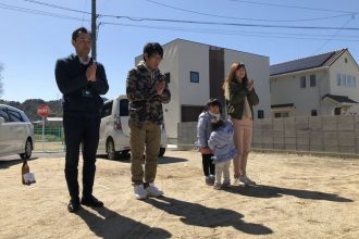 砥部町で新築*O様ファミリー地鎮祭