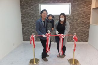 松山市で新築*Ｓ様ファミリーお引渡し