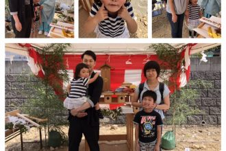 東温市で新築*K様ファミリー地鎮祭♪