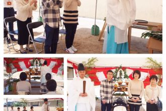 松山市で新築☺️Ｔ様ファミリー地鎮祭♪