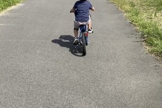息子の自転車練習🚲