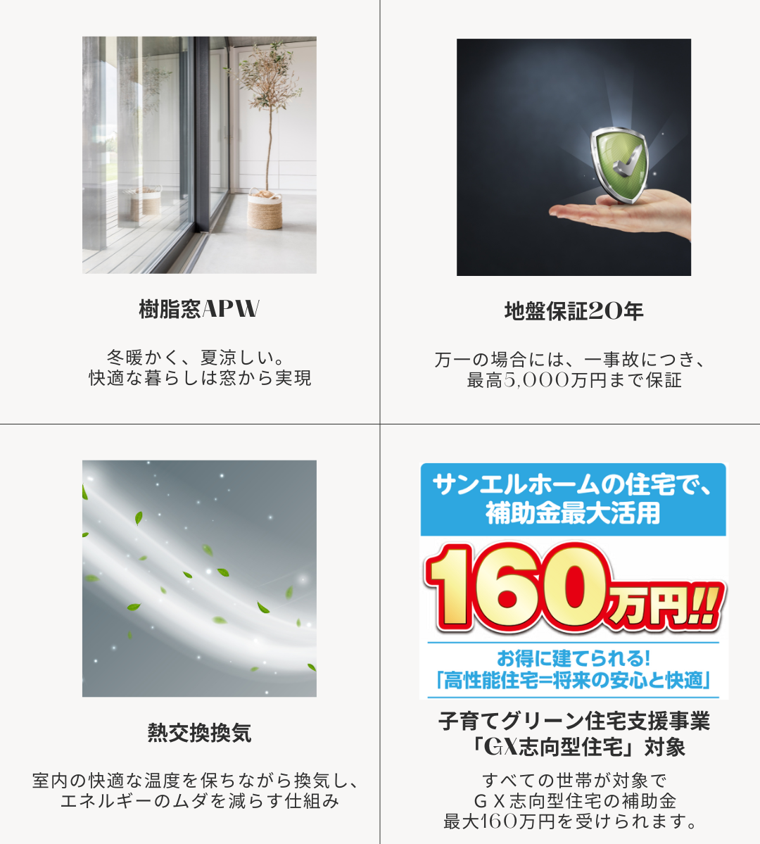 さらに2025年実施の子育てグリーン住宅支援事業で最大160万円の補助金を受けることもできます。